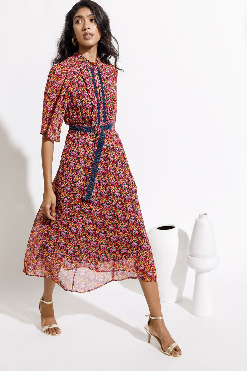 Bloom Coast Flutter Midi Dress