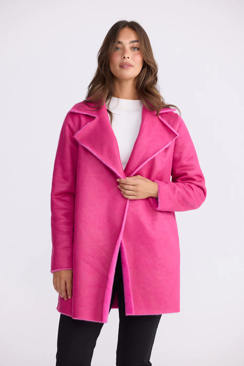 Odette Fur Coat - Hot Pink – Confetti Emporium