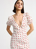Florence Dress - Ruby Antique Dot