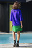 Shift Code Dress - Blue Tulip