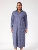Fairbanks Stripe Shirt Dress - Navy