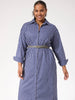 Fairbanks Stripe Shirt Dress - Navy