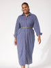 Fairbanks Stripe Shirt Dress - Navy