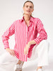 Monterosa Stripe Shirt - Hot Pink