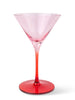 The Olive Martini Glass - Blush & Cherry