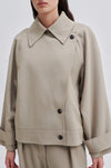 Silvia Short Trench Coat - Roasted Cashew