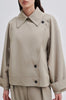 Silvia Short Trench Coat - Roasted Cashew