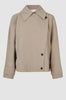 Silvia Short Trench Coat - Roasted Cashew