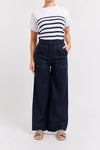 Clio Linen Pant - Navy