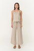 Surf Wide Crop Pants - Driftwood