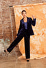 Surrey Velvet Jacket - Navy