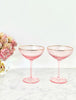 Soiree Crystal Coupes - Pink
