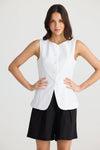 Eden Waistcoat - White