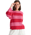 Driftwood Knit Jumper - Red/Pink