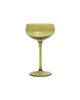 The Lou Coupe Glass Set of 2 - Olive