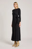 Aria Tie Maxi Dress - Black