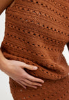 Laura Crochet Top - Rust