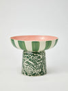 Del Sol Footed Platter - Green