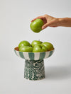 Del Sol Footed Platter - Green