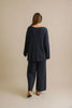Winter Retreat Merino Cotton Pullover - Lake