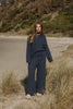 Winter Retreat Merino Cotton Pullover - Lake