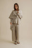 Winter Retreat Merino Cotton Wrap - Wheat