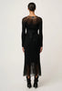Rhiannon Sheer Knit Dress - Black