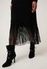 Rhiannon Sheer Knit Dress - Black
