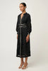 Rhea Embroidered Maxi Dress - Black