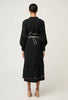 Rhea Embroidered Maxi Dress - Black