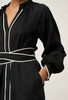 Rhea Embroidered Maxi Dress - Black