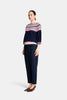 Miriam Knit - Navy Snowflake