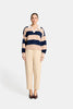 Nicole Sweater - Navy/Blush