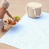 Beach & Picnic Mat - Le Weekend Mid Blue Stripe