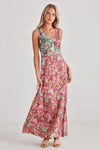 Ellie Sleeveless Dress - Rose Garden