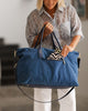 Alexis Canvas Weekender Travel Bag - Denim