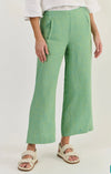 Wide Leg Linen Pant - Caterpillar