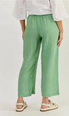 Wide Leg Linen Pant - Caterpillar