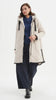 Zip Hem Winter Coat - Cream