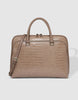 Atlanta Laptop Bag - Putty Croc