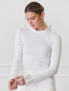 Freya Frill Top - White