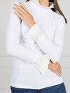 Freya Frill Top - White