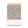 Chunky Wire Note Pad Large - Purple Vintage Floral
