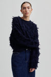 Carli O Neck Textured Knit - Vulcan