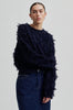 Carli O Neck Textured Knit - Vulcan