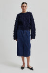 Carli O Neck Textured Knit - Vulcan