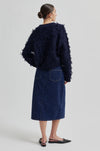 Carli O Neck Textured Knit - Vulcan
