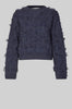 Carli O Neck Textured Knit - Vulcan