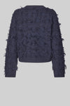 Carli O Neck Textured Knit - Vulcan