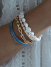 Pearl Bracelet - Gold Bean